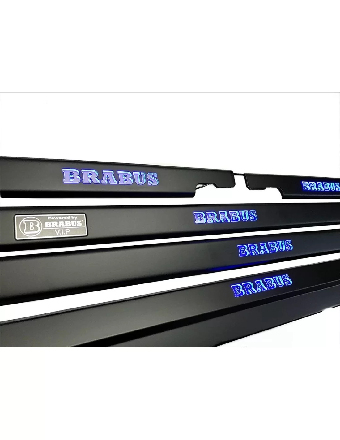  - Mercedes Benz - Alféizares de puerta iluminados LED negro mate metalizado Brabus para Mercedes-Benz W463 - 3 - ¡Comprar umbra