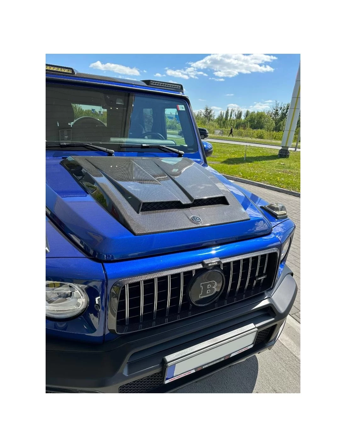 Maska silnika Brabus z włókna węglowego + plakietka dla Mercedes Benz W463A G-Class G-Wagon Mercedes Benz, G Class W463A, Body P Maska silnika Brabus z włókna węglowego + plakietka dla Mercedes Benz W463A G-Class G-Wagon Mercedes Benz, G Class W463A, Body P