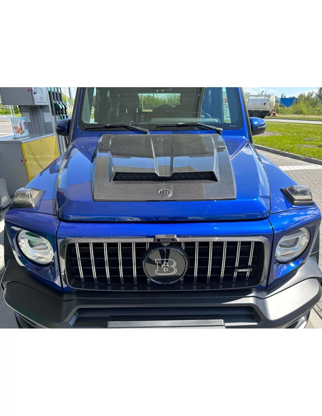 Maska silnika Brabus z włókna węglowego + plakietka dla Mercedes Benz W463A G-Class G-Wagon Mercedes Benz, G Class W463A, Body P Maska silnika Brabus z włókna węglowego + plakietka dla Mercedes Benz W463A G-Class G-Wagon Mercedes Benz, G Class W463A, Body P