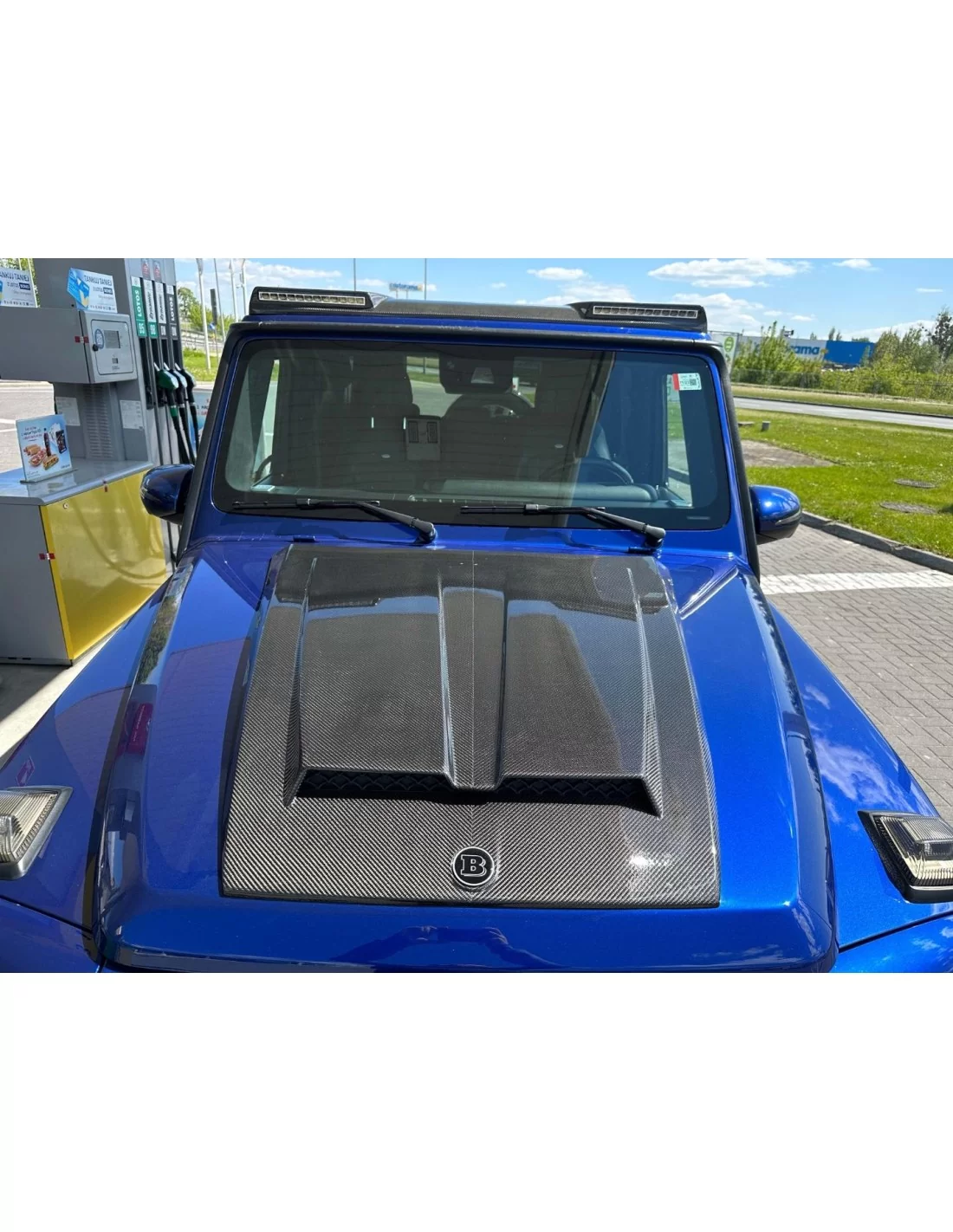 Carbon fiber Brabus hood scoop + badge for Mercedes Benz W463A G-Class G-Wagon Mercedes-Benz, Mercedes-Benz G-Class 2018+ (W463A Carbon fiber Brabus hood scoop + badge for Mercedes Benz W463A G-Class G-Wagon Mercedes-Benz, Mercedes-Benz G-Class 2018+ (W463A