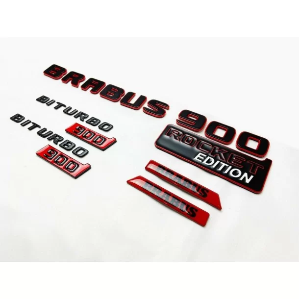  - Logos & Emblems - 用于梅赛德斯-奔驰 W463A W464 G 级轿车的金属 Brabus Rocket G900 风格徽章套件 - 1 - 在 Tuneverse 购买适用于梅赛德斯-奔驰 W463A W464 的 Metalli