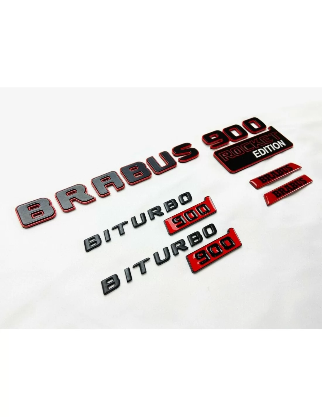  - logo & Emblems - Ensemble de badges métalliques Brabus Rocket G900 pour Mercedes-Benz W463A W464 Classe G - 2 - Achetez le se