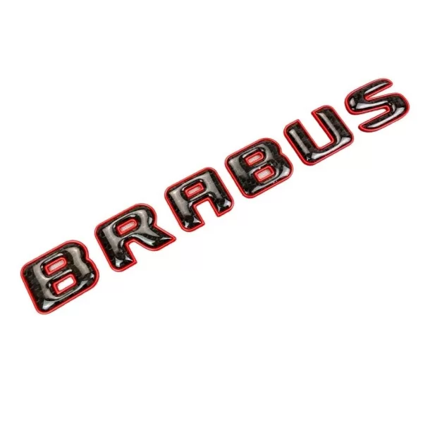  - logo & Emblems - Emblème Brabus ROCKET rouge métallisé avec carbone pour Mercedes-Benz W463A W464 Classe G - 1 - Achetez l'em