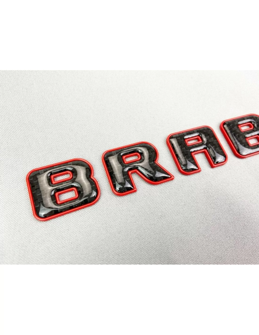  - logo & Emblems - Brabus ROCKET emblema estilo logotipo rojo metálico con carbono para Mercedes-Benz W463A W464 Clase G - 7 - 