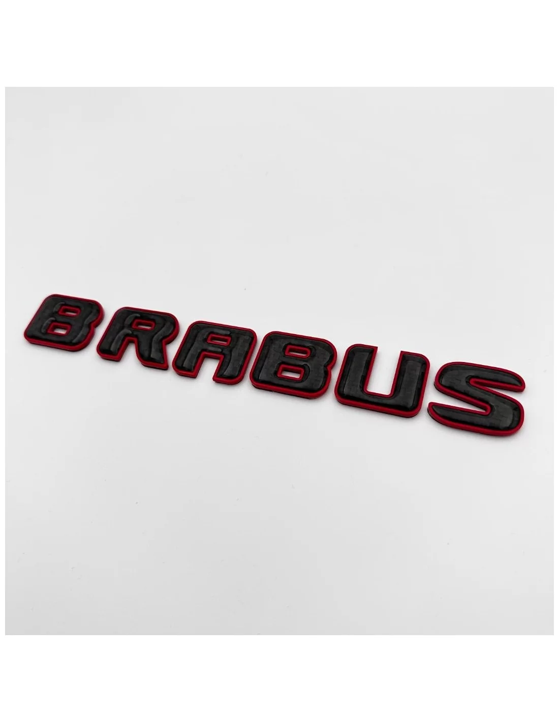  - logo & Emblems - Brabus ROCKET emblema estilo logotipo rojo metálico con carbono para Mercedes-Benz W463A W464 Clase G - 11 -