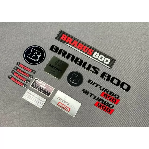  - Logos & Emblems - ブラバス 800 バッジ ステッカー エンブレム ロゴ セット メルセデスベンツ W463 Gクラス用 - 1 - Logos & Emblems ブラバス 800 バッジ ステッカー エンブレム ロゴ セット メ