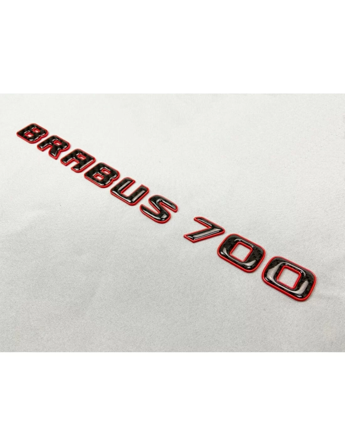  - logo & Emblems - Emblème Brabus 700 logo rouge métallisé avec carbone pour Mercedes-Benz W463A W464 Classe G - 10 - Améliorez