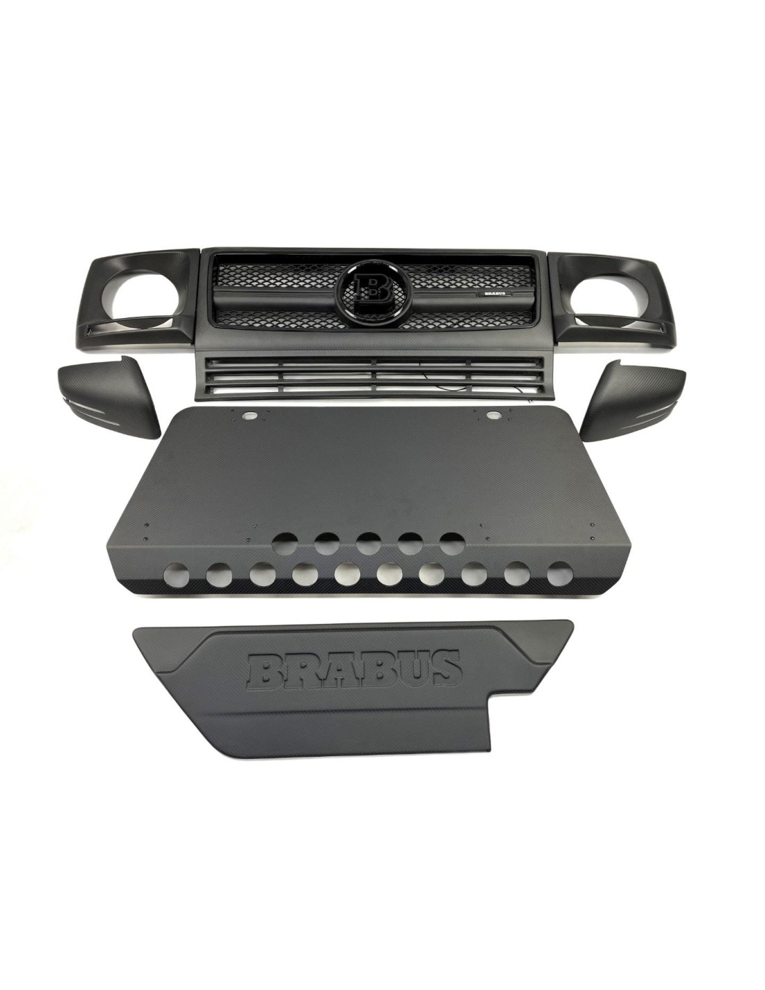  - Mercedes-Benz - Carbon fiber matte design front facelift upgrade kit for Mercedes W463 G55 G63 G500 - 1 - Buy carbon fiber ma