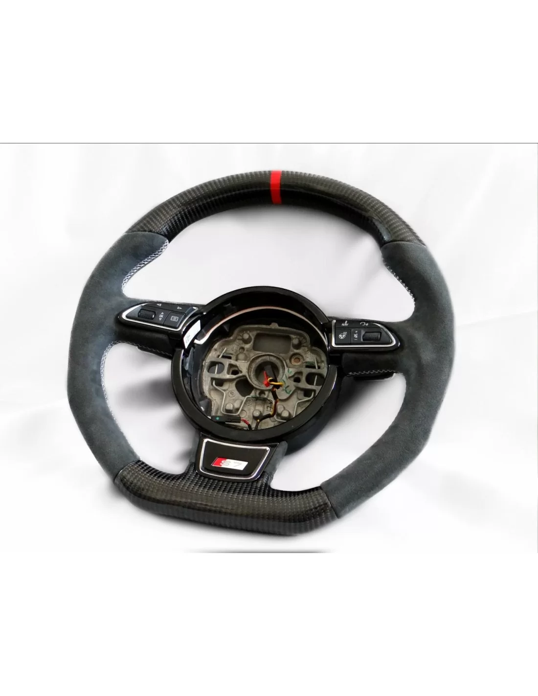  - Steering Wheels - Audi A6 S6 A7 S7 A8 S8 Volante Carbono Alcantara - 3 - Comprar Audi A6 S6 A7 S7 A8 S8 Volante Carbono Alcan