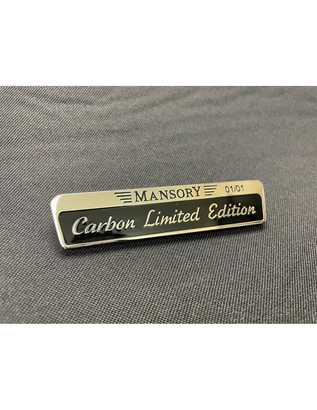  - logo & Emblems - Chrom mansory Carbon limitierte Auflage Abzeichen Emblem 1pc - 1 - Kaufen Sie das verchromte Mansory Carbon 