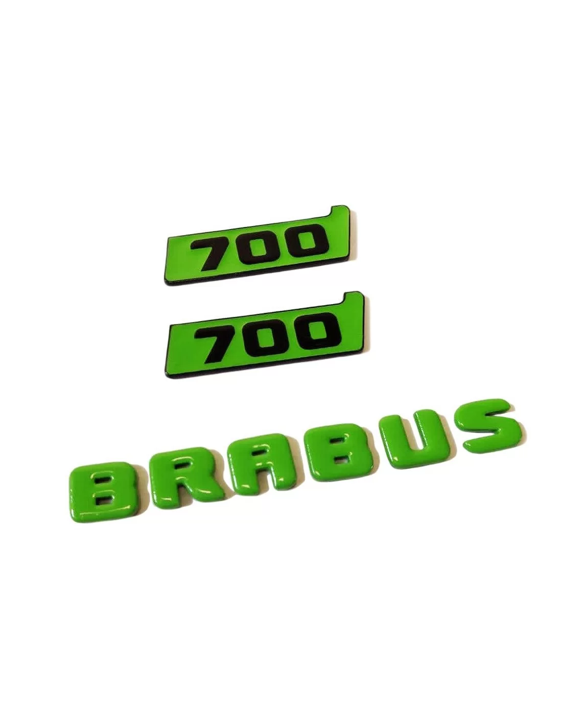- logo & Emblems - Metallic Brabus Biturbo 700 grün Kotflügel Emblem Logo-Plaketten für Mercedes-Benz W463A W464 G-Klasse - 3 -  - logo & Emblems - Metallic Brabus Biturbo 700 grün Kotflügel Emblem Logo-Plaketten für Mercedes-Benz W463A W464 G-Klasse - 3 -