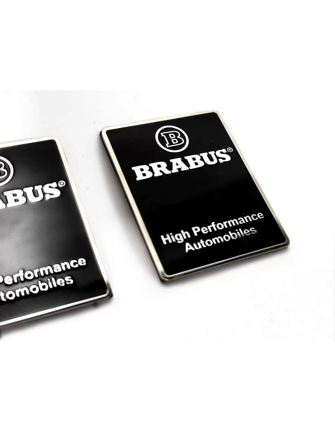  - Logos & Emblems - Metallic logo Brabus High Performance voor interieurstijlen voor Mercedes-Benz W463A W464 G-Klasse - 4 - Up
