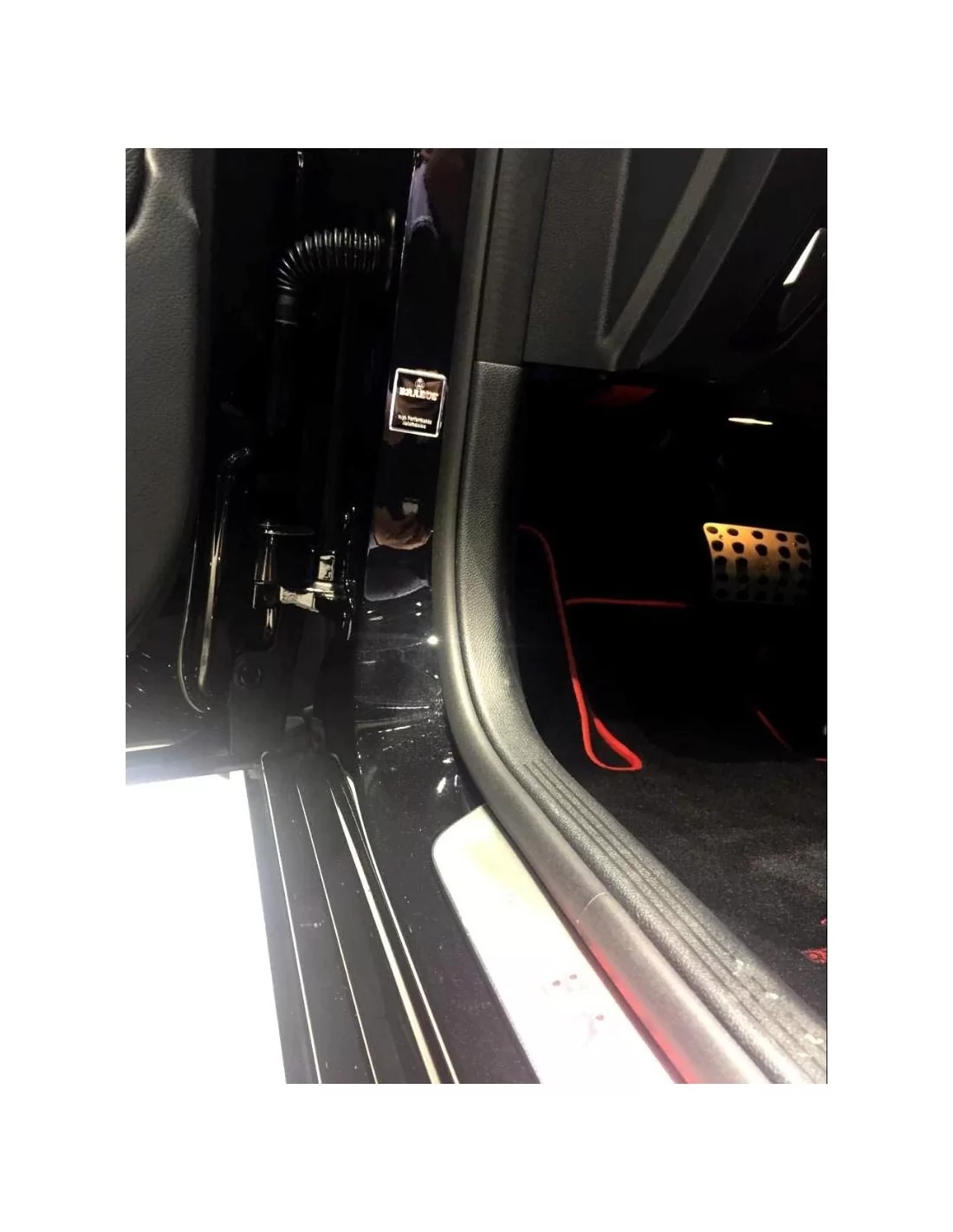  - Logos & Emblems - Metallic logo Brabus High Performance voor interieurstijlen voor Mercedes-Benz W463A W464 G-Klasse - 5 - Up