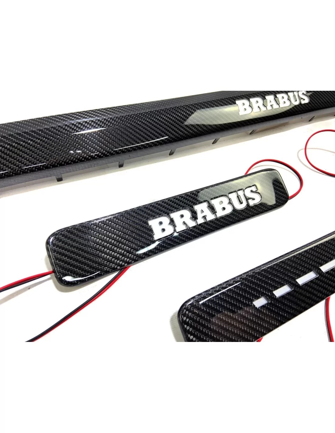  - Mercedes-Benz - 炭素繊維 LED 照明ブラバス ドア シル 5 pc メルセデス ・ ベンツ W463A W464 G クラス用 - 8 - Mercedes-Benz 炭素繊維 LED 照明ブラバス ドア シル 5 pc メルセデス