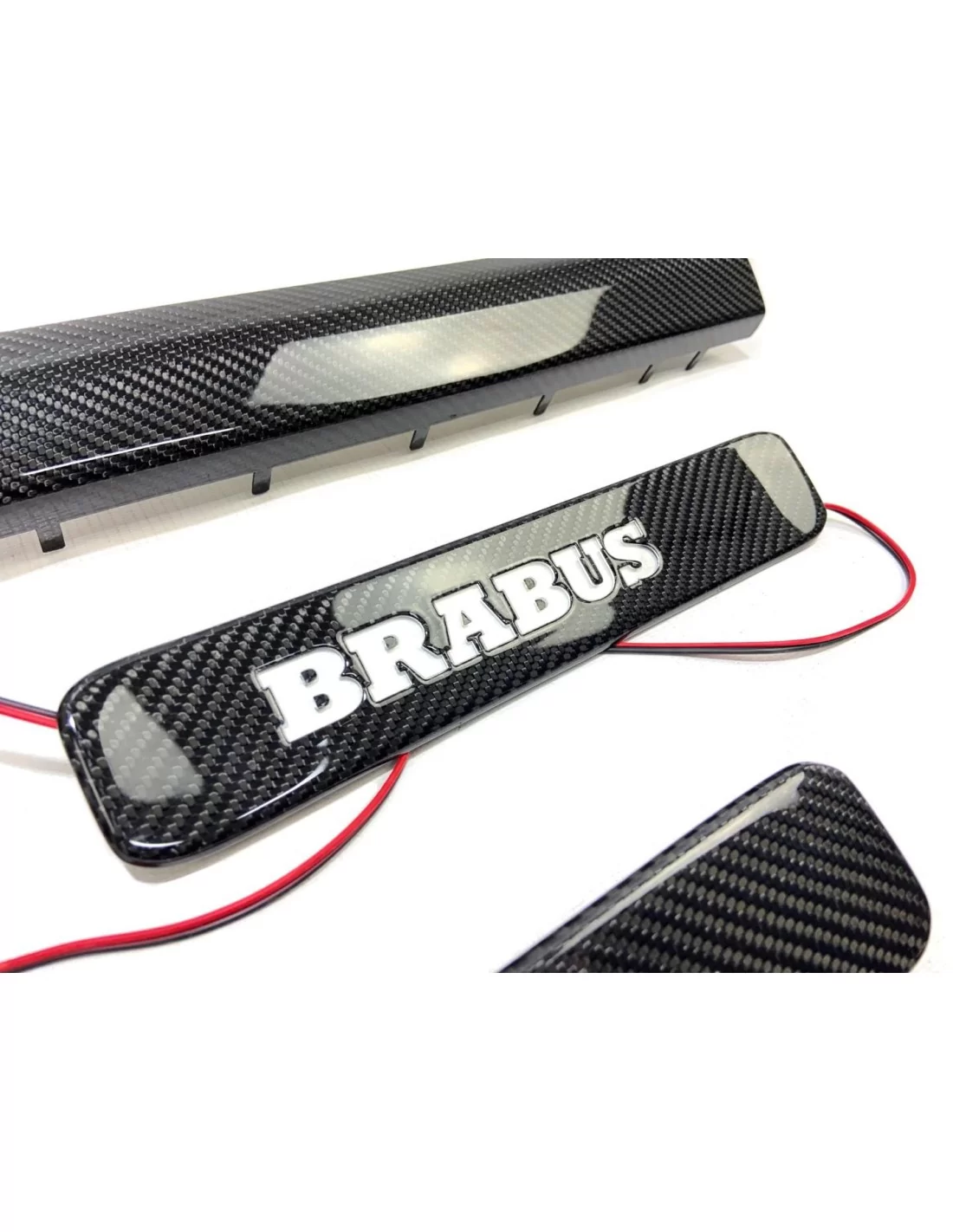  - Mercedes-Benz - 炭素繊維 LED 照明ブラバス ドア シル 5 pc メルセデス ・ ベンツ W463A W464 G クラス用 - 9 - Mercedes-Benz 炭素繊維 LED 照明ブラバス ドア シル 5 pc メルセデス