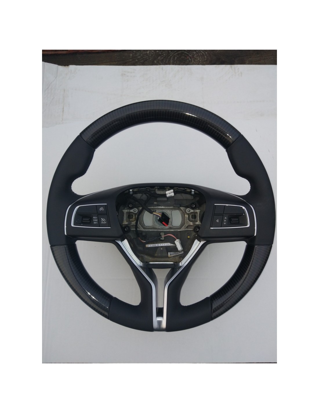 - Steering Wheels - Maserati Ghibli Levante Quattroporte Stuur Carbon Leer - 1 - Upgrade je auto met ons Maserati Ghibli, Levan