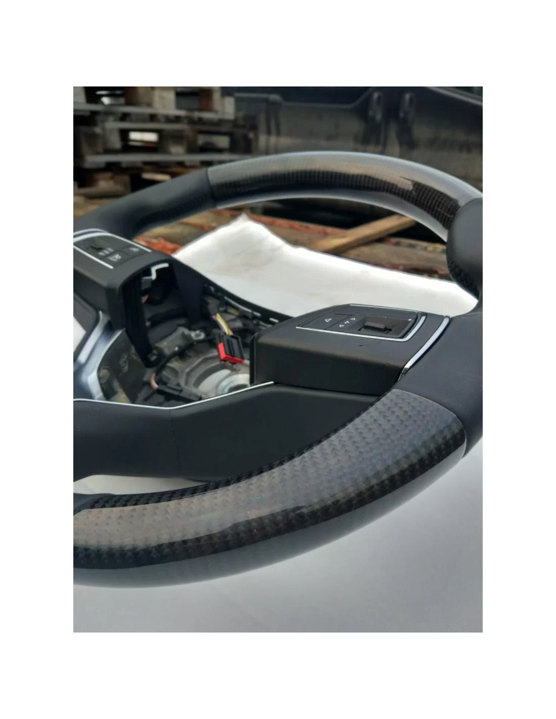  - Steering Wheels - Maserati Ghibli Levante Quattroporte Stuur Carbon Leer - 4 - Upgrade je auto met ons Maserati Ghibli, Levan