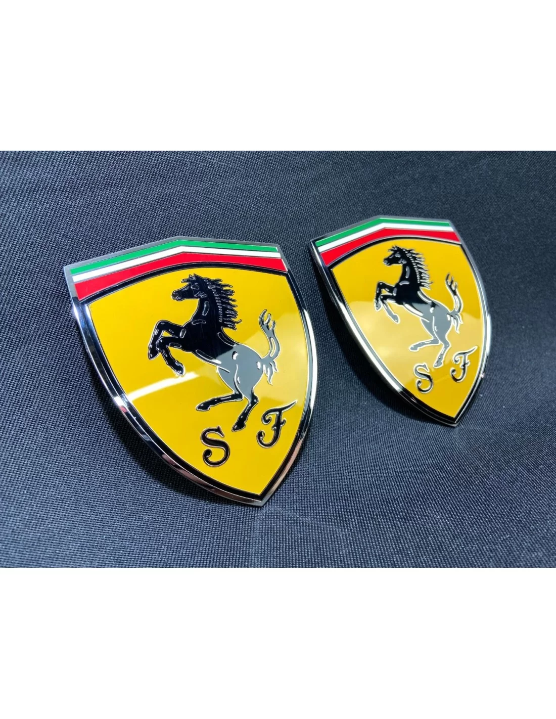  - logo & Emblems - für Ferrari 360 Modena Gelbe Säule Metallic Embleme Abzeichensatz 65921900 - 1 - Veredeln Sie Ihren Ferrari 