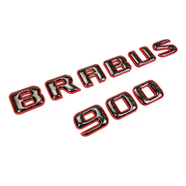 - logo & Emblems - Brabus 900 emblema logo rosso metallizzato con carbonio per Mercedes-Benz Classe G W463A W464 - 1 - Il Brabu - logo & Emblems - Brabus 900 emblema logo rosso metallizzato con carbonio per Mercedes-Benz Classe G W463A W464 - 1 - Il Brabu