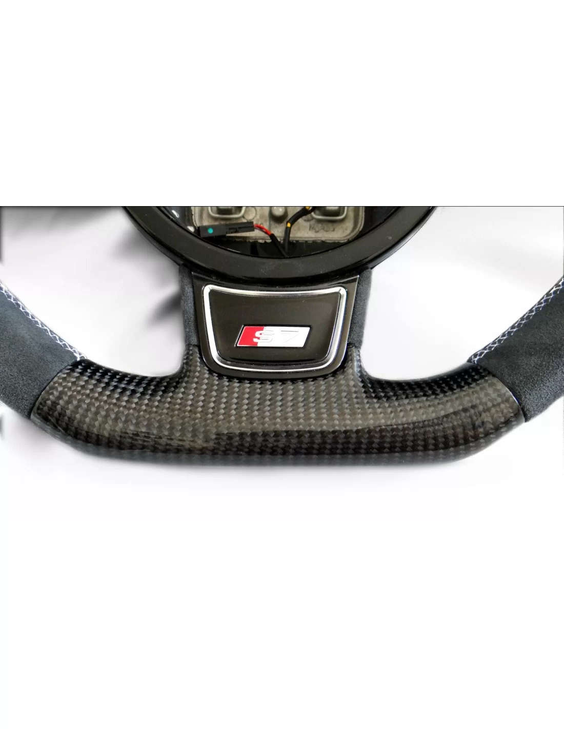 - Steering Wheels - Audi A6 S6 A7 S7 A8 S8 Steering Wheel Carbon Alcantara - 5 - Buy Audi A6 S6 A7 S7 A8 S8 Steering Wheel Carb