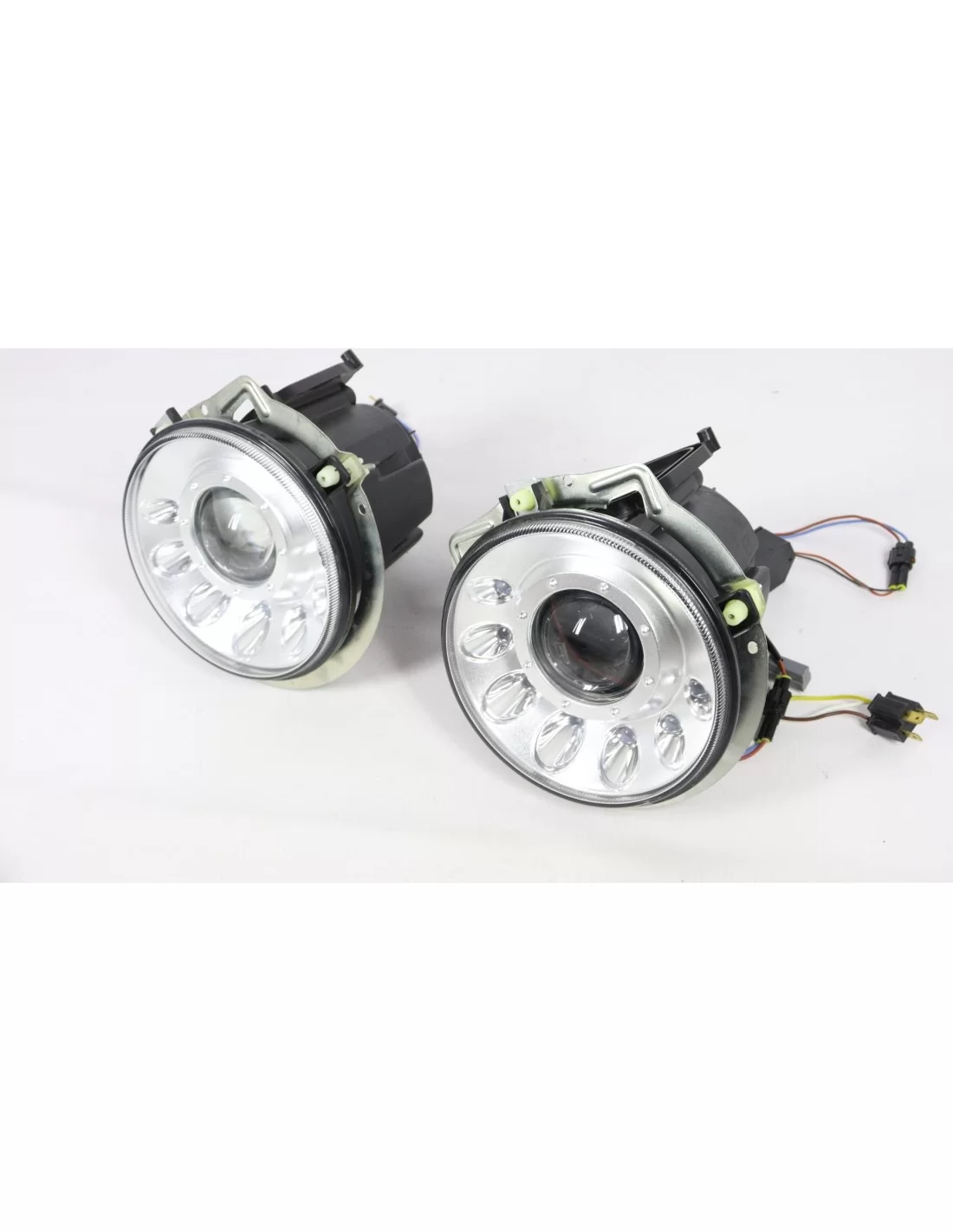 - Mercedes Benz - Faro delantero (cromado) estilo Mansory, pequeño (1ud) Mercedes W463 1979-2018 - 2 - Mejore su Mercedes W463   - Mercedes Benz - Faro delantero (cromado) estilo Mansory, pequeño (1ud) Mercedes W463 1979-2018 - 2 - Mejore su Mercedes W463