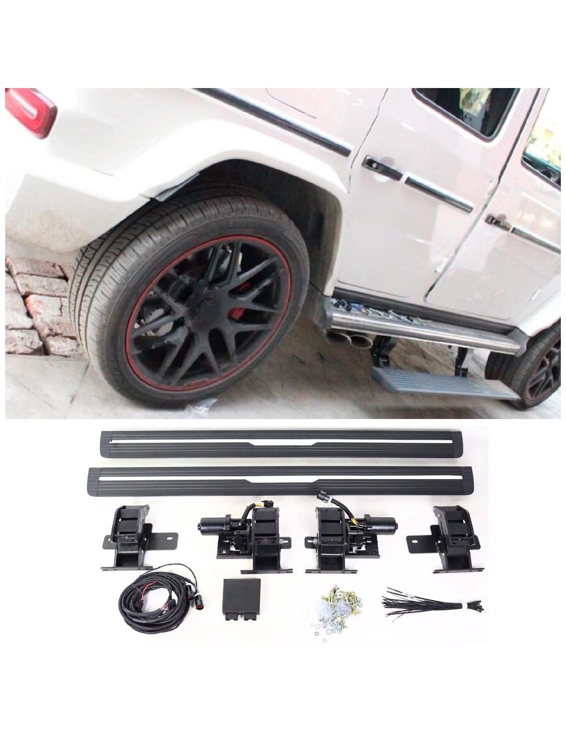 - Mercedes-Benz - Elektrische treeplanken korte opstap voor Mercedes-Benz W463A W464 G-Klasse - 1 - Rust je Mercedes W463A W464  - Mercedes-Benz - Elektrische treeplanken korte opstap voor Mercedes-Benz W463A W464 G-Klasse - 1 - Rust je Mercedes W463A W464