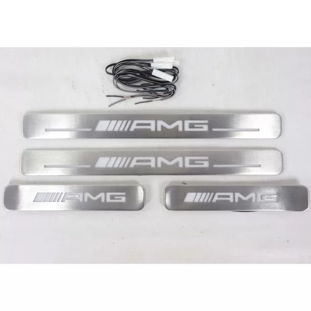  - Mercedes Benz - Metallic AMG LED Illuminated door sills for Mercedes-Benz W463A W464 G-Class 4 pcs - 1 - Mejore su Mercedes W
