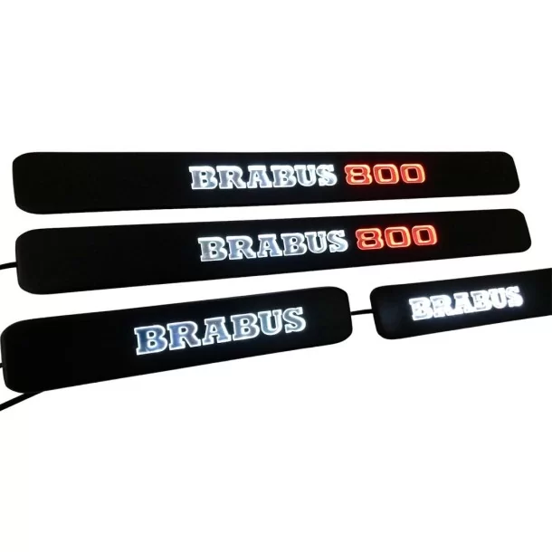  - Mercedes-Benz - Metallic Brabus 800 LED Illuminated door sills for Mercedes-Benz W463A W464 G-Class - 1 - Enhance your Merced