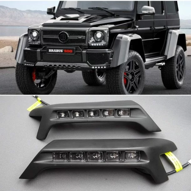  - Mercedes Benz - Alerón delantero Brabus de fibra de vidrio con LEDs para Mercedes-Benz W463 4x4 G-Wagon - 1 - Mejora tu Merce