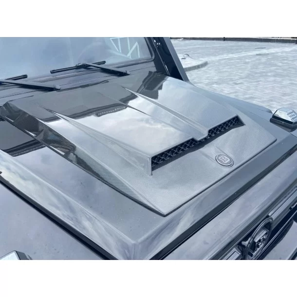  - Mercedes Benz - Capot Brabus en fibre de carbone style W463A pour Mercedes-Benz W463 G-Wagon 6x6 - 1 - Achetez l'écope de cap