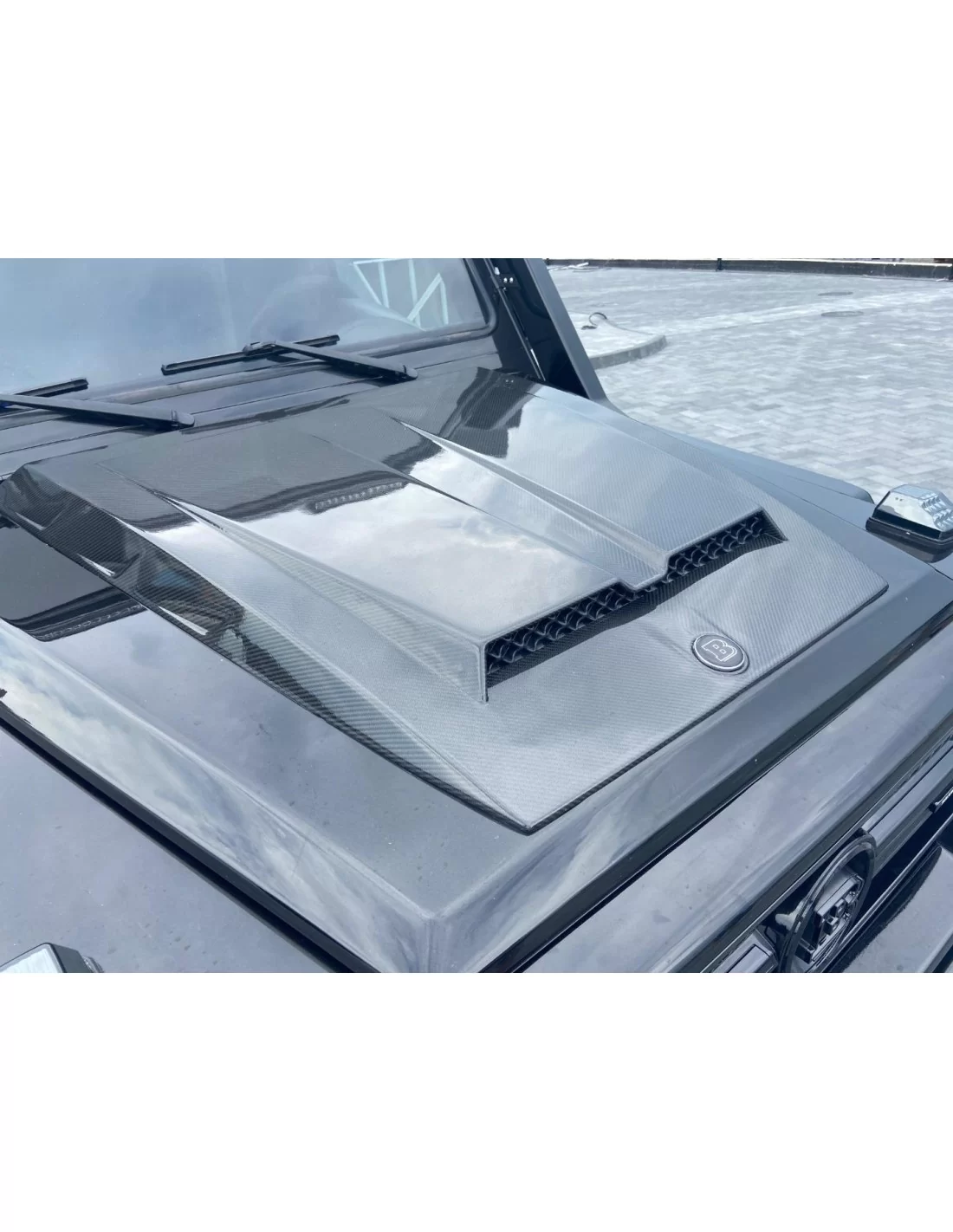  - Mercedes-Benz - Koolstofvezel Brabus Motorkap Scoop W463A stijl voor Mercedes-Benz W463 G-Wagon 6x6 - 1 - Koop een Brabus Hoo