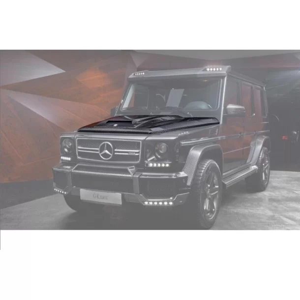  - Mercedes Benz - Kohlefaser-Motorhaube aus Vollmaterial mit Hutze für W463 - 1 - Kaufen Sie Carbonfaser-Motorhaube mit Hutzen 