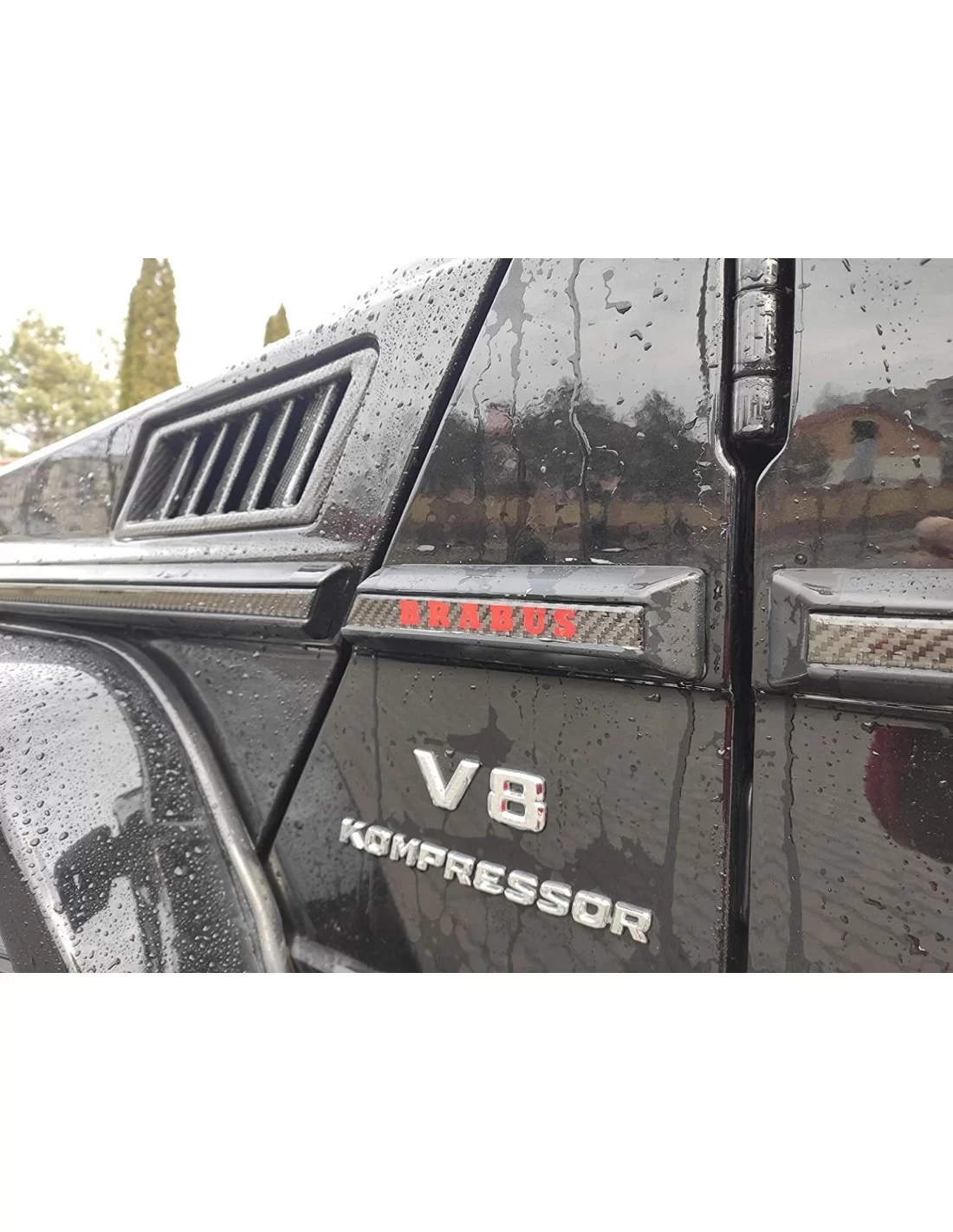 - Mercedes Benz - Juego de inserciones de molduras laterales de fibra de carbono Brabus para Mercedes-Benz Clase G W463 - 4 - ¡  - Mercedes Benz - Juego de inserciones de molduras laterales de fibra de carbono Brabus para Mercedes-Benz Clase G W463 - 4 - ¡