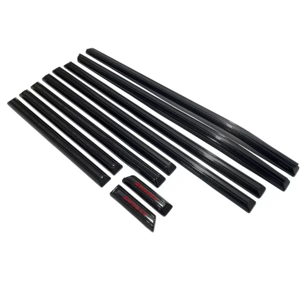  - Mercedes Benz - Modanature laterali massicce in fibra di carbonio con inserti set completo AMG Brabus - 1 - Acquista il set c