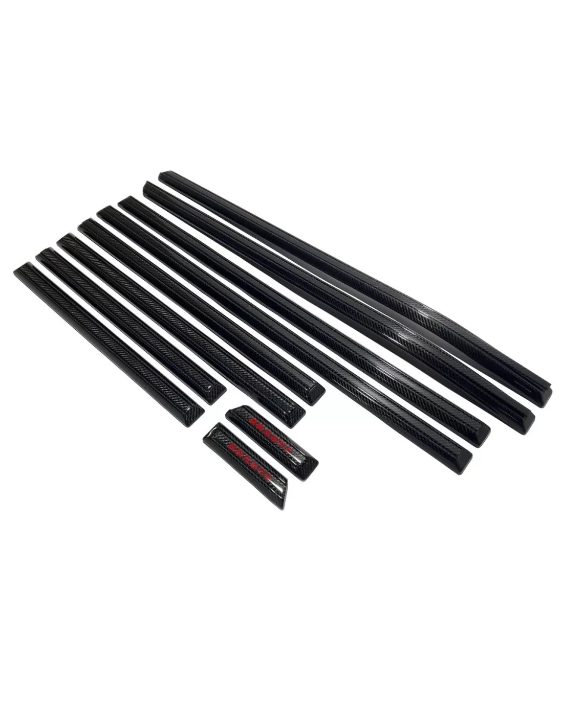 - Mercedes-Benz - Carbon fiber solid side mouldings with insertions complete set AMG Brabus - 1 - Buy carbon solid side mouldin  - Mercedes-Benz - Carbon fiber solid side mouldings with insertions complete set AMG Brabus - 1 - Buy carbon solid side mouldin