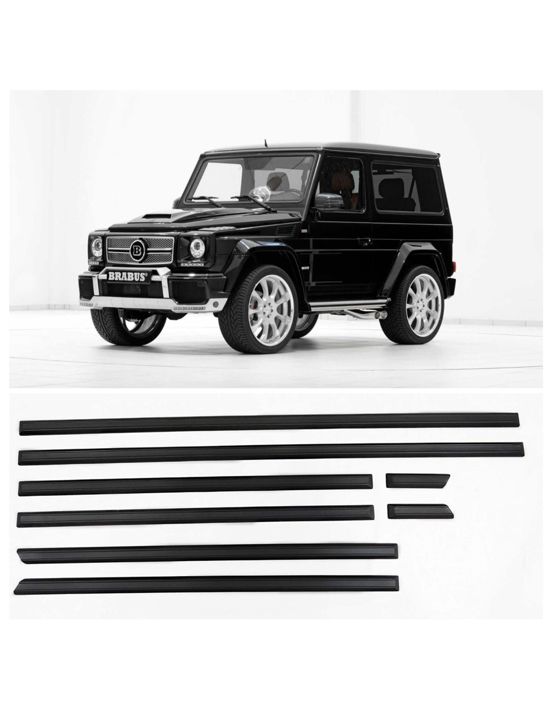 - Mercedes Benz - Fiberglas-Seitenschutzleisten für 3-türige Mercedes-Benz W463 G-Klasse - 1 - Kaufen Sie Seitenleisten aus Gla  - Mercedes Benz - Fiberglas-Seitenschutzleisten für 3-türige Mercedes-Benz W463 G-Klasse - 1 - Kaufen Sie Seitenleisten aus Gla