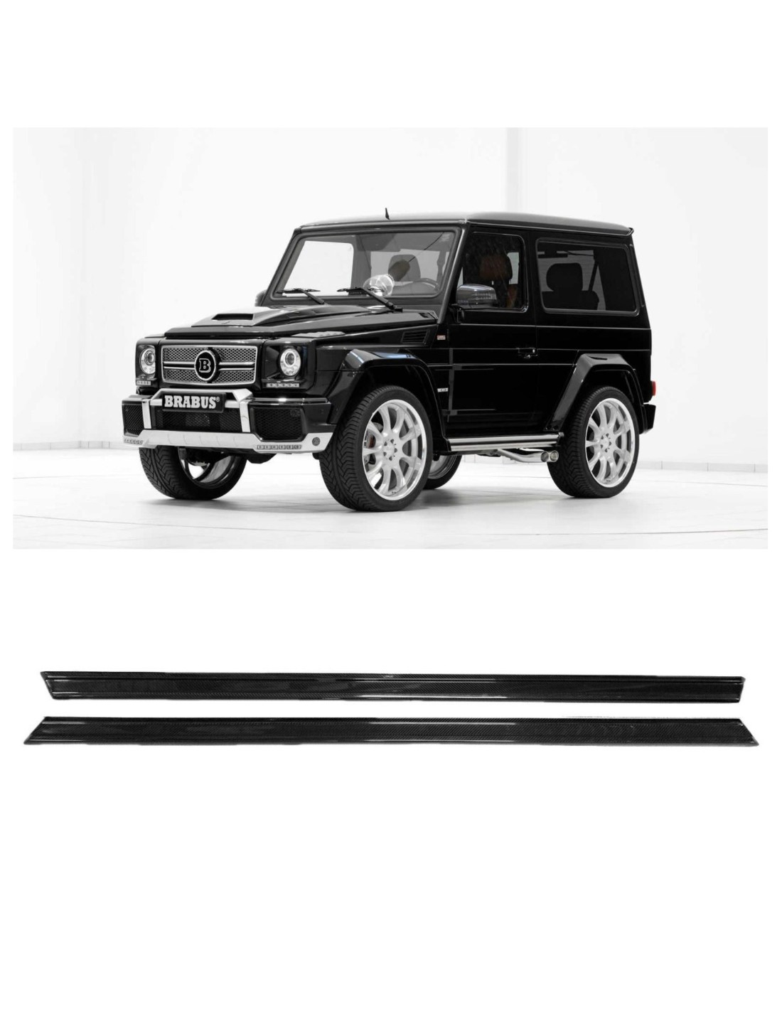 - Mercedes Benz - Moulures d'entrée inférieures en fibre de carbone pour Mercedes-Benz W463 Classe G 3 portes - 1 - Achetez des  - Mercedes Benz - Moulures d'entrée inférieures en fibre de carbone pour Mercedes-Benz W463 Classe G 3 portes - 1 - Achetez des