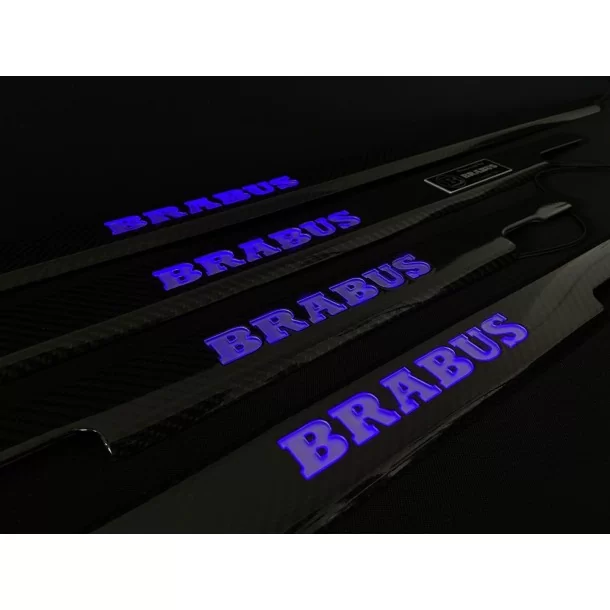  - Mercedes Benz - Soglie delle porte Brabus illuminate a LED in fibra di carbonio 4 pezzi per Mercedes-Benz G W463 - 1 - Acquis