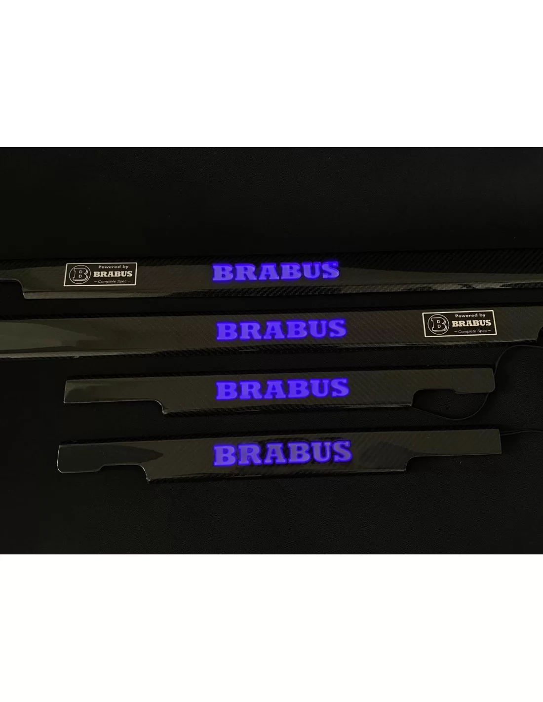  - Mercedes Benz - Fibra de carbono LED iluminado Brabus umbrales de las puertas 4 piezas para Mercedes-Benz G W463 - 3 - ¡Compr