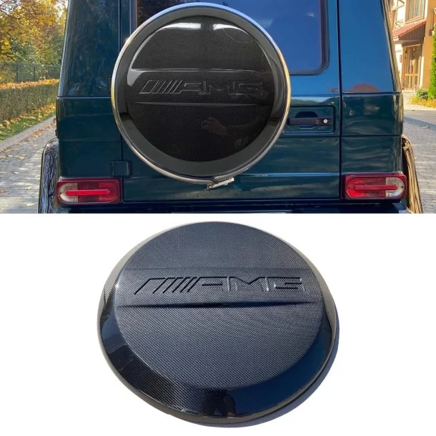  - Mercedes Benz - Fibra de carbono AMG rueda de repuesto trasera cubierta de la placa para Mercedes-Benz W463 Clase G - 1 - ¡Co