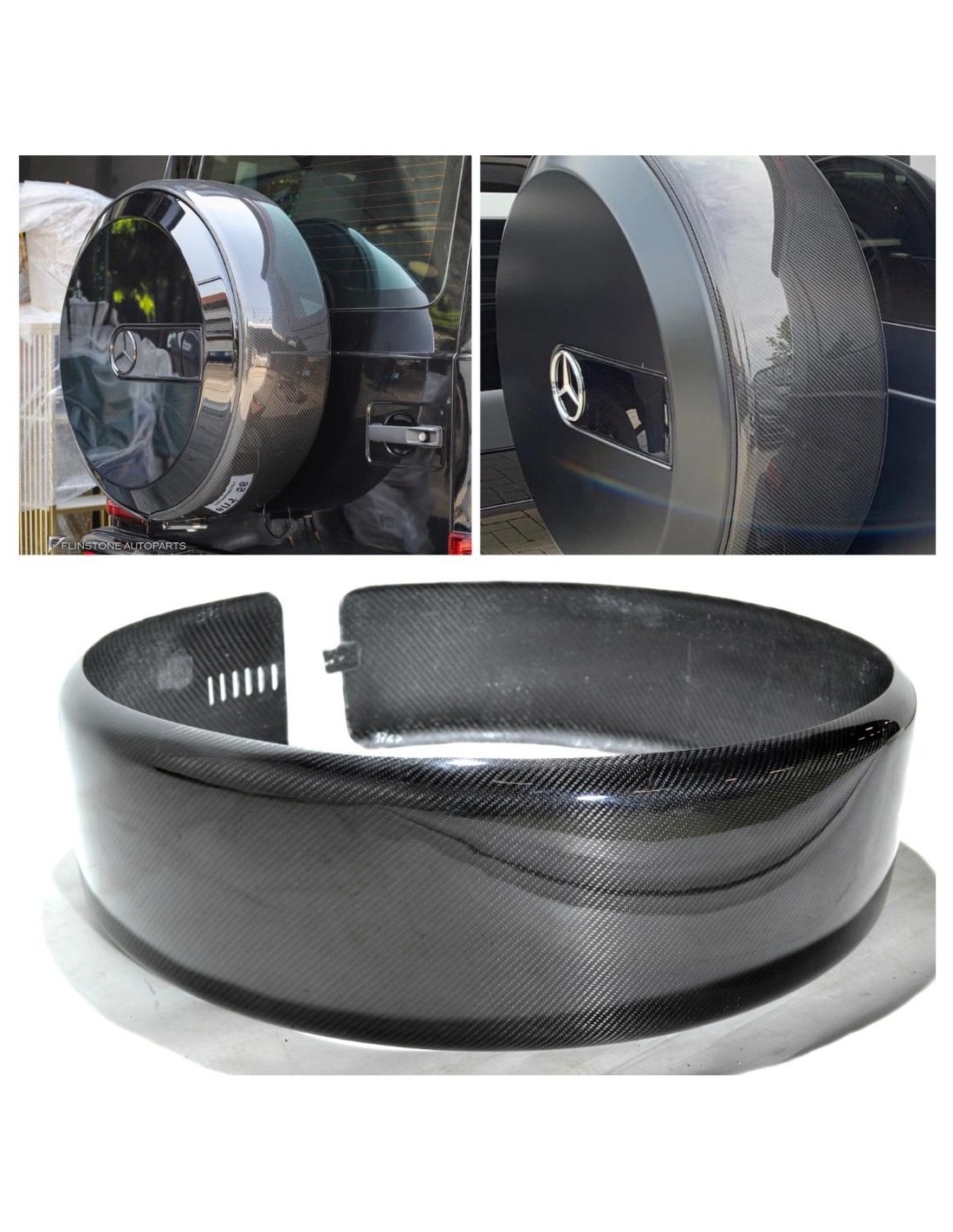 Carbon fiber reservewiel ring cover voor Mercedes-Benz W463 G-Wagon 2007-2018 Mercedes-Benz, Mercedes-Benz G-Class 1979-2018 (W4 Carbon fiber reservewiel ring cover voor Mercedes-Benz W463 G-Wagon 2007-2018 Mercedes-Benz, Mercedes-Benz G-Class 1979-2018 (W4
