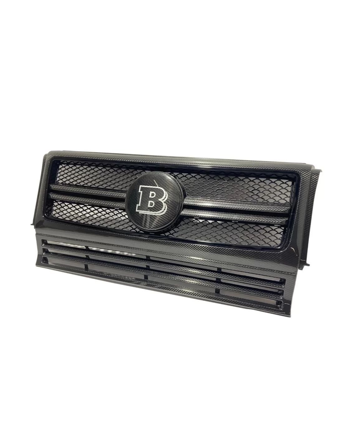  - logo & Emblems - Grille de calandre en fibre de carbone logo Brabus pour Mercedes-Benz G-Wagon Classe G W463 - 3 - Achetez le