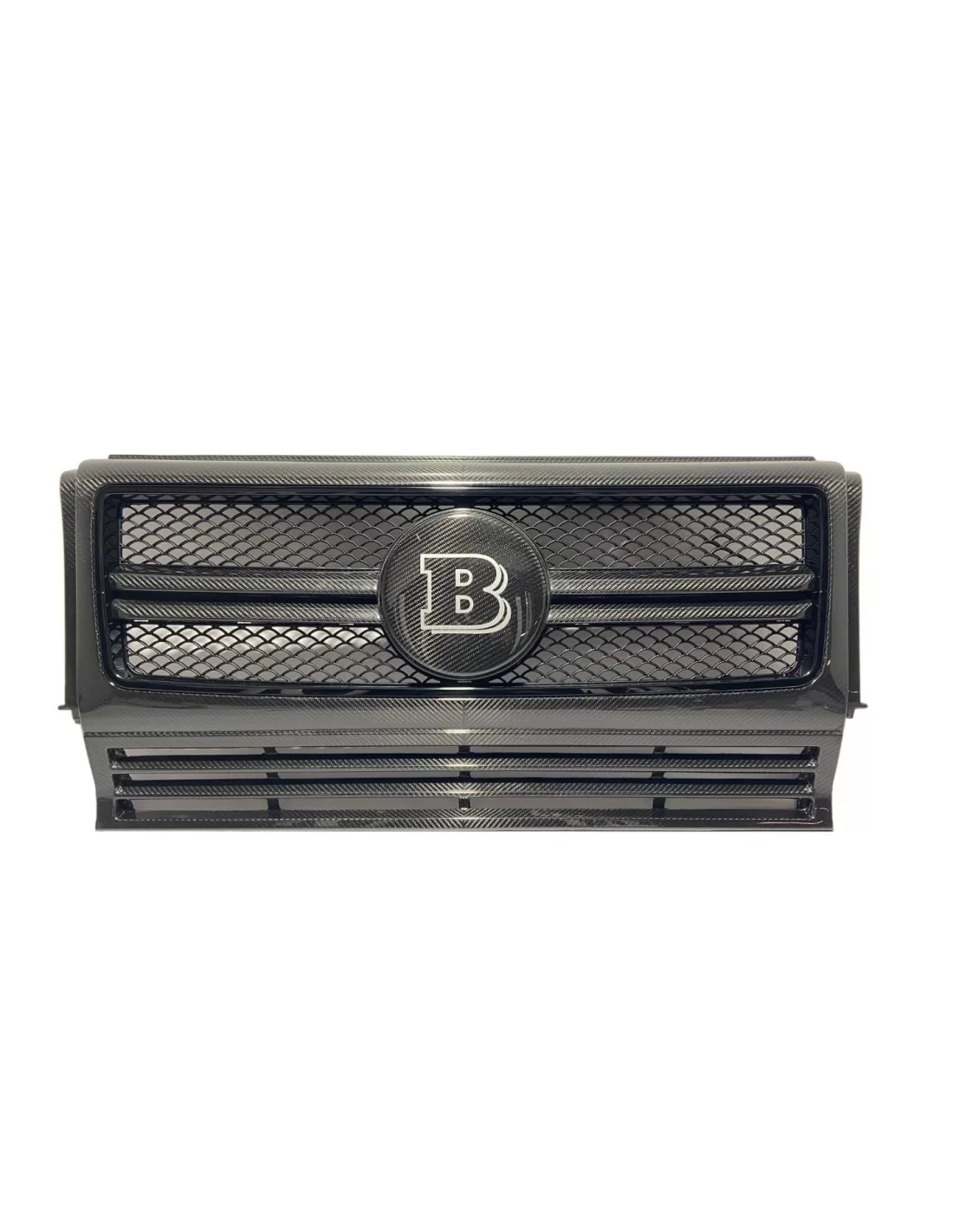  - logo & Emblems - Grille de calandre en fibre de carbone logo Brabus pour Mercedes-Benz G-Wagon Classe G W463 - 8 - Achetez le