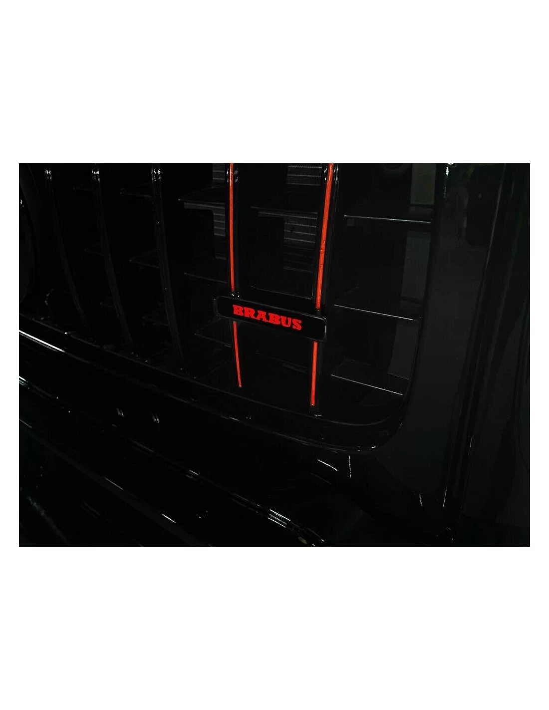  - logo & Emblems - Brabus LED parrilla roja insignia emblema logotipo para Mercedes W463 G Wagon G63 G500 G55 - 3 - ¡Ilumina tu