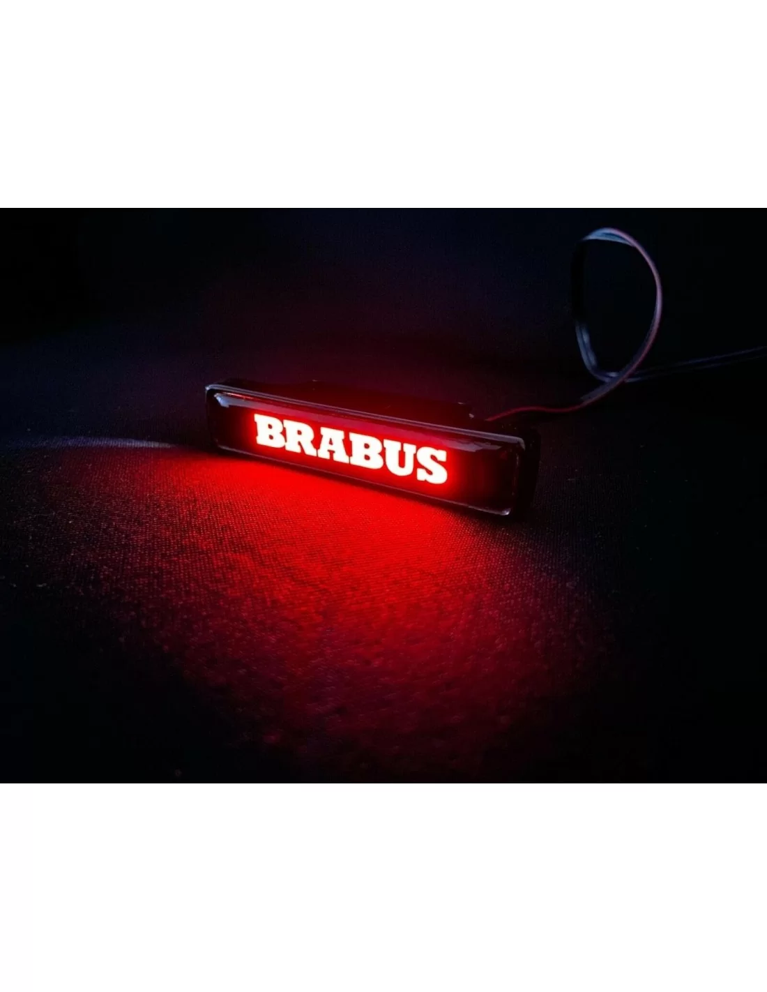  - logo & Emblems - Brabus LED parrilla roja insignia emblema logotipo para Mercedes W463 G Wagon G63 G500 G55 - 4 - ¡Ilumina tu