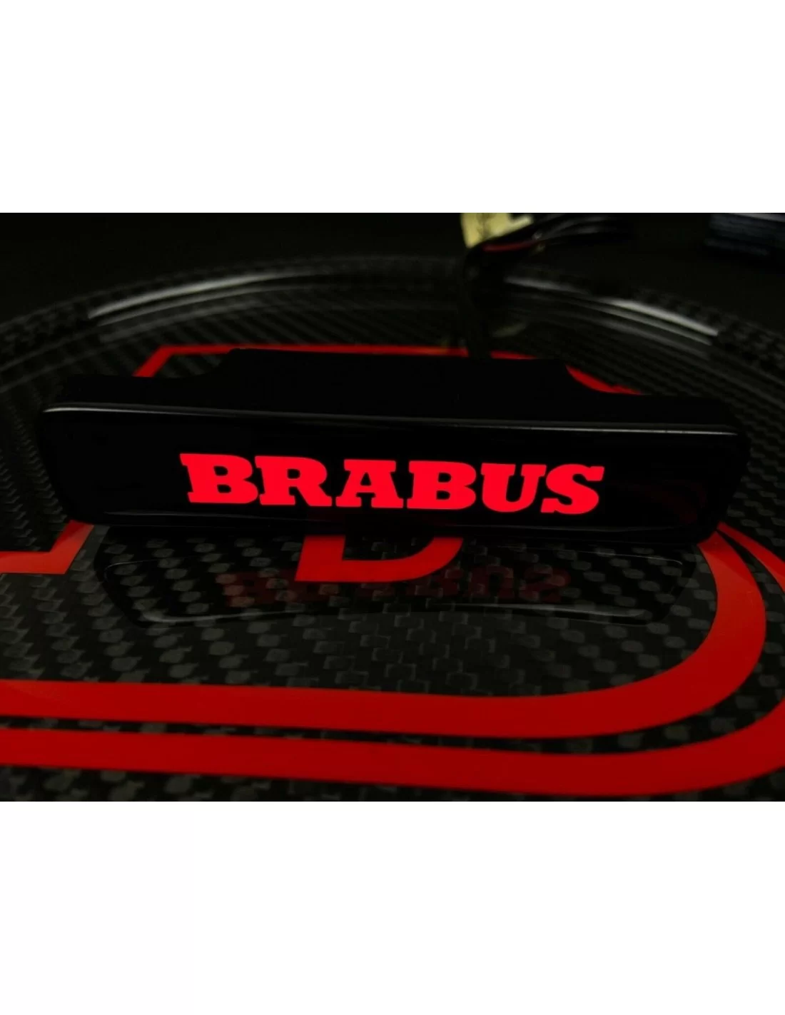  - logo & Emblems - Brabus LED parrilla roja insignia emblema logotipo para Mercedes W463 G Wagon G63 G500 G55 - 5 - ¡Ilumina tu
