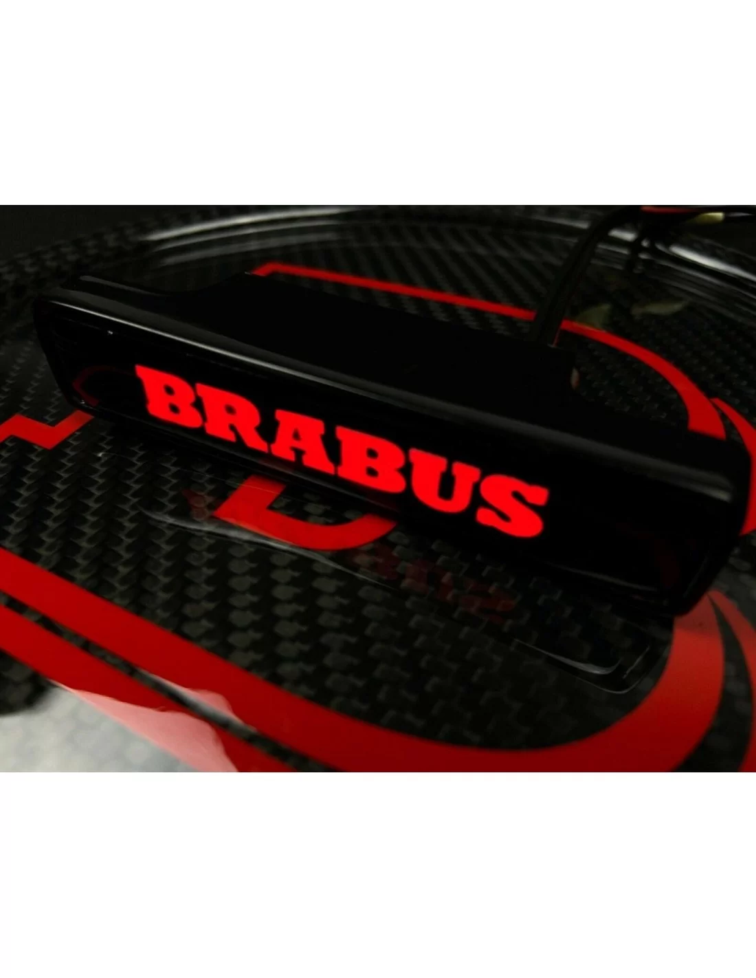  - logo & Emblems - Brabus LED parrilla roja insignia emblema logotipo para Mercedes W463 G Wagon G63 G500 G55 - 6 - ¡Ilumina tu