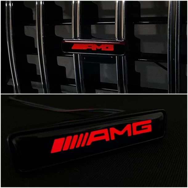  - logo & Emblems - Grille LED AMG rouge pour Mercedes W463 G Wagon - 1 - Améliorez votre Mercedes-Benz W463 G Wagon avec l'embl