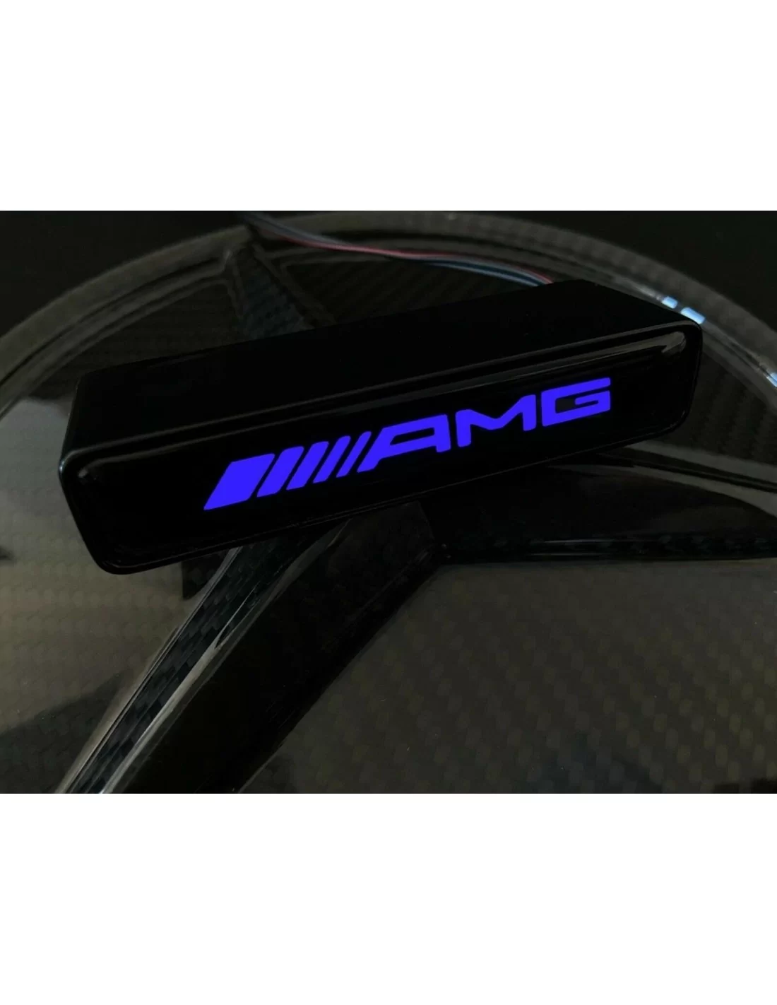  - logo & Emblems - AMG LED grille bleu badge emblème logo pour Mercedes W463 G Wagon - 3 - Améliorez votre Mercedes-Benz W463 G