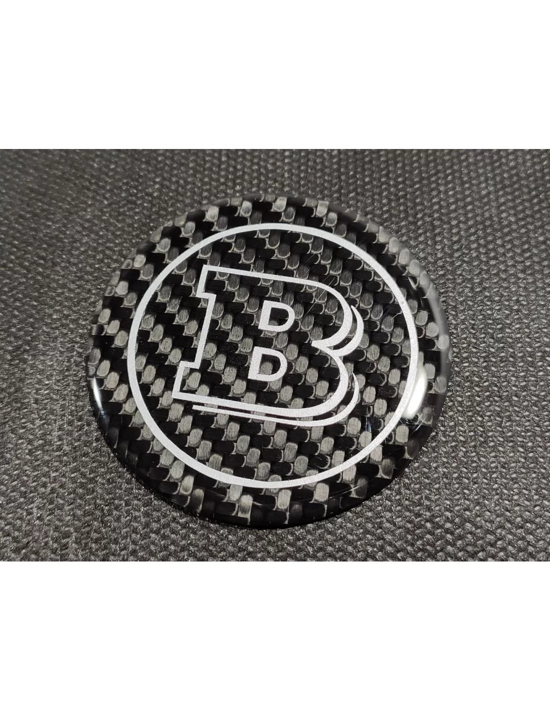  - logo & Emblems - Emblema badge Brabus in fibra di carbonio 53 mm per Mercedes W463 G Wagon - 3 - Valorizzate la vostra Merced